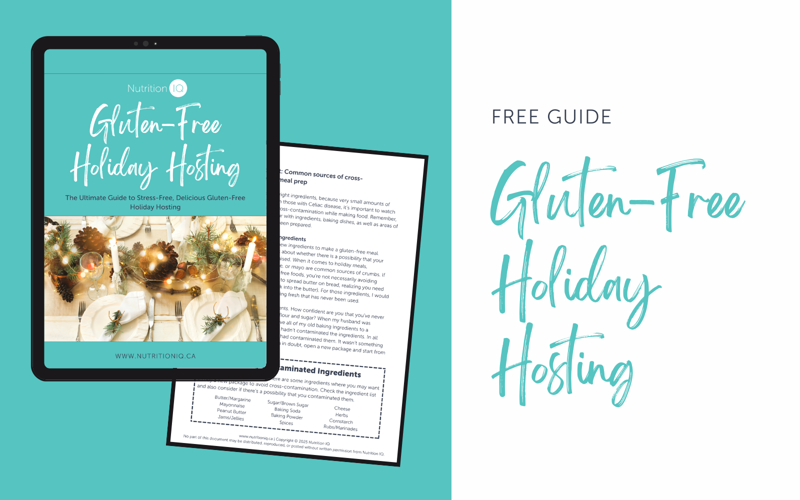 Gluten-Free Holiday Hosting Guide by a Registered Dietitian in Ottawa, Ontario. Learn how to plan a safe, delicious, Celiac-friendly holiday meal with expert tips on label reading, cross-contamination, and gluten-free cooking.